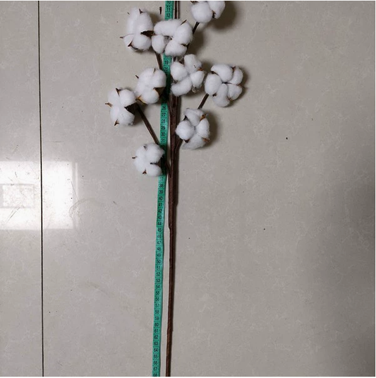 Artificial Cotton Stem for Decor